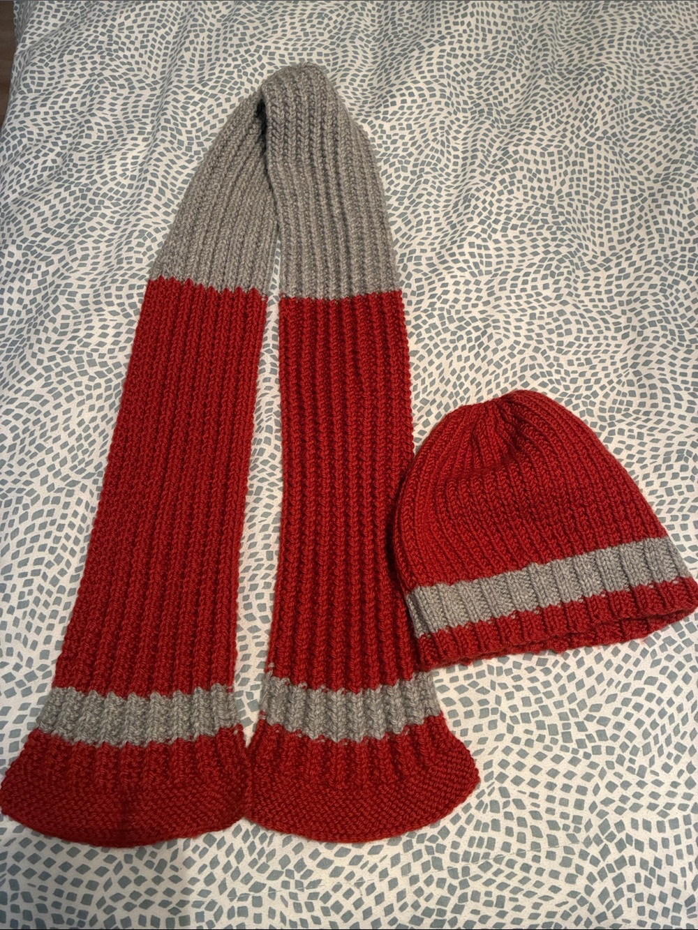 Handmade Scarf and Beanie Set